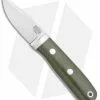 Bark River City Knife OD Green Micarta Fixed Blade Knife (2.5" Satin Elmax)