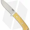 Bark River Classic Drop Point Hunter Fixed Blade Ivory Micarta (3.75" A2 Satin)
