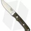 Bark River Classic Utility Caper Fixed Blade Green Canvas Micarta (3.25" Satin)