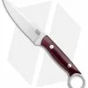 Bark River Donnybrook Fixed Blade Knife Burgundy Canvas Micarta (3.75" Satin)
