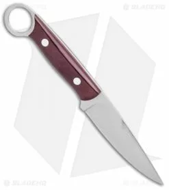 Bark River Donnybrook Fixed Blade Knife Burgundy Canvas Micarta (3.75" Satin) 7 Bark River Donnybrook Fixed Blade Knife Burgundy Canvas Micarta (3.75" Satin) -Avokelavavat Sales Store Bark River Donnybrook Burgundy Canvas Micarta Satin BHQ 103833 jr spine