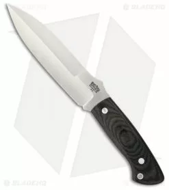 Bark River Essos Fixed Blade Knife Black Canvas Micarta (5.375" Satin)