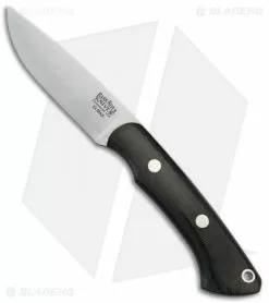 Bark River Featherweight Fox River Fixed Blade Knife Black Micarta (3.1" Elmax)
