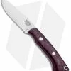 Bark River Featherweight Fox River Fixed Blade Burgandy Micarta (3.1" Satin)