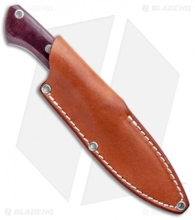 Bark River Featherweight Fox River Fixed Blade Burgandy Micarta (3.1" Satin) 5 Bark River Featherweight Fox River Fixed Blade Burgandy Micarta (3.1" Satin) - Image 3