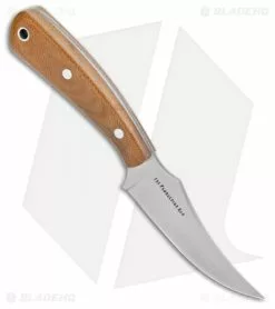 Bark River Fingerling Fixed Blade Knife Natural Canvas Micarta (3.25" Satin) -Avokelavavat Sales Store Bark River Fingerling Natural Canvas Micarta Satin BA01052MNC BHQ 100591 jr spine