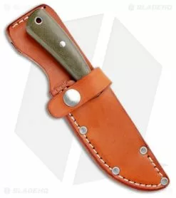 Bark River Fingerling Fixed Blade Knife Green Canvas Micarta (3.25" Satin) -Avokelavavat Sales Store Bark River Fingerling OD Green Canvas Micarta Satin BA01052MGC BHQ 100590 jr sheath