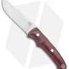 Bark River Guardless Drop Point Fixed Blade Knife Burgundy (3.875" Satin)