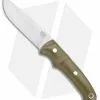 Bark River Guardless Drop Point Fixed Blade Knife Hunter Green (3.875" Satin)