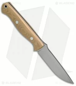 Bark River Knives Gunny Antique Ivory Micarta Fixed Blade Knife (3.75" Satin) -Avokelavavat Sales Store Bark River Gunny Antique Ivory Micarta 07 011M Al S BHQ 6514 jr spine