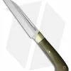 Bark River Hauk Fixed Blade Knife Green Canvas Micarta (5.75" Satin)