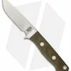 Bark River Huntsman Fixed Blade Knife Green Canvas Micarta (3.25" Satin)
