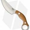 Bark River JX4 Bush Bat Fixed Blade Knife Natural Canvas Micarta (3.5" Satin)