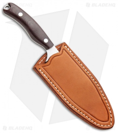 Bark River JX6 Companion Fixed Blade Knife Burgundy Canvas Micarta (3.5" Satin) 5 Bark River JX6 Companion Fixed Blade Knife Burgundy Canvas Micarta (3.5" Satin) - Image 3