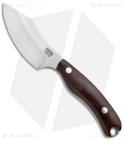 Bark River JX6 Companion Fixed Blade Knife Burgundy Canvas Micarta (3.5" Satin) 3 Bark River JX6 Companion Fixed Blade Knife Burgundy Canvas Micarta (3.5" Satin)