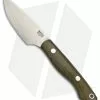 Bark River Kalahari Bushman Fixed Blade Knife Green Canvas Micarta (3.25" Satin)