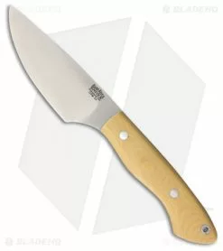 Bark River Kalahari Bushman II Fixed Blade Antique Ivory Micarta (4.25" Satin)