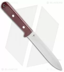 Bark River Kephart Fixed Blade Knife Burgundy Micarta (5" Satin 3V) -Avokelavavat Sales Store Bark River Kephart Burgundy Micarta Satin BHQ 108547 jr spine