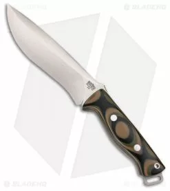 Bark River Knives Bravo Strike Force Knife Tan Camo G-10 (6.75" Satin)