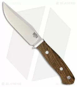 Bark River Matterhorn Fixed Blade Knife Bocote Wood (4.5" Satin)