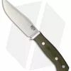 Bark River Matterhorn Fixed Blade Knife Green Canvas Micarta (4.5" Satin)