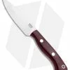 Bark River Mini Aurora Fixed Blade Knife Burgundy Canvas Micarta (3.67" Satin)
