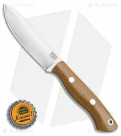 Bark River Mini Aurora Hunter Fixed Blade Knife Natural Canvas (3.6" Satin) -Avokelavavat Sales Store Bark River Mini Aurora Natural Canvas 3V BA06028MNC BHQ 115582 LS Bottlecap