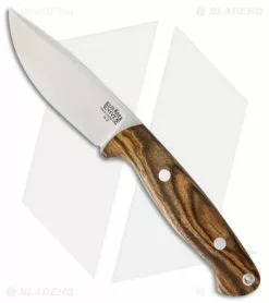 Bark River North Country EDC Fixed Blade Knife Bocote Wood (3.5" A-2)