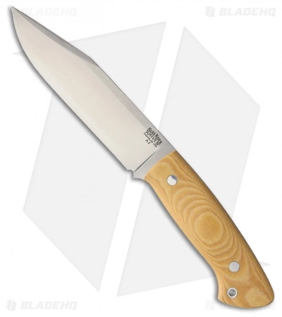 Bark River Ranch Hand Fixed Blade Knife Antique Ivory Micarta (5.5" Satin) 3 Bark River Ranch Hand Fixed Blade Knife Antique Ivory Micarta (5.5" Satin)