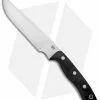 Bark River STS-7.5 Fixed Blade Knife Black Canvas Micarta (7.5" Satin)