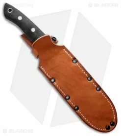 Bark River STS-7.5 Fixed Blade Knife Black Canvas Micarta (7.5" Satin) -Avokelavavat Sales Store Bark River STS 7.5 Fixed Black Canvas Micarta Satin BA07857MBC BHQ 92843 jr sheath