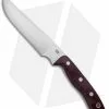 Bark River STS-7.5 Fixed Blade Knife Burgundy Canvas Micarta (7.5" Satin)