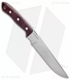 Bark River STS-7.5 Fixed Blade Knife Burgundy Canvas Micarta (7.5" Satin) 7 Bark River STS-7.5 Fixed Blade Knife Burgundy Canvas Micarta (7.5" Satin) -Avokelavavat Sales Store Bark River STS 7.5 Fixed Burgundy Canvas Micarta Satin BA07857MBU BHQ 92905 jr spine