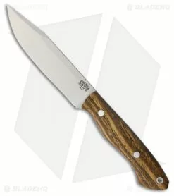Bark River Sahara Hunter Fixed Blade Knife Bocote Wood (5" Satin)