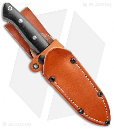 Bark River Sandstorm Fixed Blade Knife Black Canvas Micarta (5" Satin) 5 Bark River Sandstorm Fixed Blade Knife Black Canvas Micarta (5" Satin) - Image 3