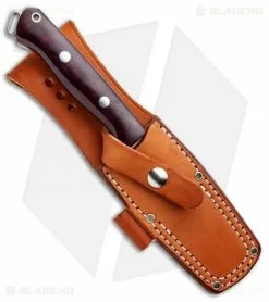 Bark River Squad Leader Fixed Blade Knife Burgundy Micarta (4.6" Satin 3V) -Avokelavavat Sales Store Bark River Squad Leader II Burgandy Micarta Satin BA07222MBU BHQ 97454 jr sheath