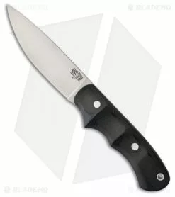 Bark River Trakker Companion Fixed Blade Black Canvas Micarta (4.125" Satin)