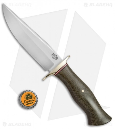 Bark River Vest Pocket Bowie A Fixed Blade Knife Green Micarta (5.375" Satin) 6 Bark River Vest Pocket Bowie A Fixed Blade Knife Green Micarta (5.375" Satin) - Image 4