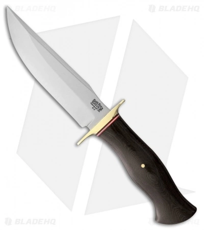 Bark River Vest Pocket Bowie C Fixed Blade Knife Black Micarta (5.375" Satin) 3 Bark River Vest Pocket Bowie C Fixed Blade Knife Black Micarta (5.375" Satin)
