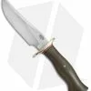 Bark River Vest Pocket Bowie D Fixed Blade Knife Green Micarta (5.375" Satin)