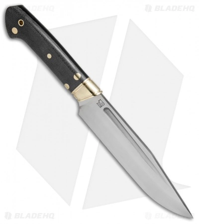 Bark River Vidarr Fixed Blade Knife Black Canvas Micarta (6.125" Satin) 4 Bark River Vidarr Fixed Blade Knife Black Canvas Micarta (6.125" Satin) - Image 2