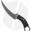 Bastinelli Creations Mako Fixed Blade Knife Black Cord W/ Menuki (4.5" Black)