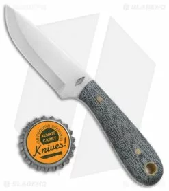 Battle Horse Knives Frontier First Knife BB Micarta (2.6" Satin Scandi) BHK -Avokelavavat Sales Store Battle Horse Frontier First Hunting Knife Black Micarta Satin BHQ 37853 jr bottlecap
