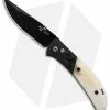 Bear OPS Bold Action IX Automatic Knife Smooth White Bone/CF (2.8" Black)