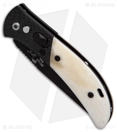 Bear OPS Bold Action IX Automatic Knife Smooth White Bone/CF (2.8" Black) 5 Bear OPS Bold Action IX Automatic Knife Smooth White Bone/CF (2.8" Black) - Image 3