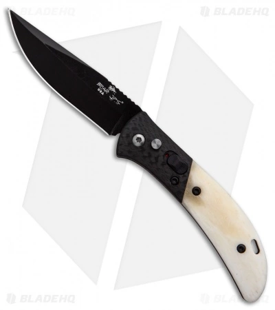 Bear OPS Bold Action IX Automatic Knife Smooth White Bone/CF (2.8" Black) 3 Bear OPS Bold Action IX Automatic Knife Smooth White Bone/CF (2.8" Black)