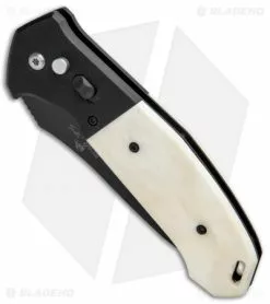 Bear OPS Bold Action V Tanto Automatic Knife Black G-10/White Bone (3.75" Black) -Avokelavavat Sales Store Bear OPS Bold Action V Tanto Auto Black G 10 White Bone Black AC 550 WSB6 B BHQ 90687 jr spine