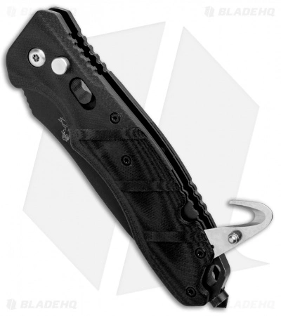 Bear OPS Bold Action V Tanto Automatic Rescue Knife Black G-10 (3.75" Black) 6 Bear OPS Bold Action V Tanto Automatic Rescue Knife Black G-10 (3.75" Black) - Image 4