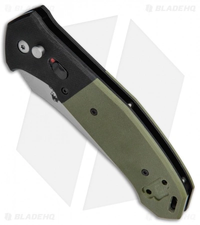 Bear OPS Bold Action V Tanto Automatic Knife Black/Green G-10 (3.75" Gray) 4 Bear OPS Bold Action V Tanto Automatic Knife Black/Green G-10 (3.75" Gray) - Image 2