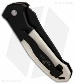 Bear OPS Mini Bold Action V Tanto Automatic Knife Black G-10/Bone (3.25" Black) -Avokelavavat Sales Store Bear OPS Mini Bold Action V Tanto Black G10 Bone Black BHQ 90655 er side